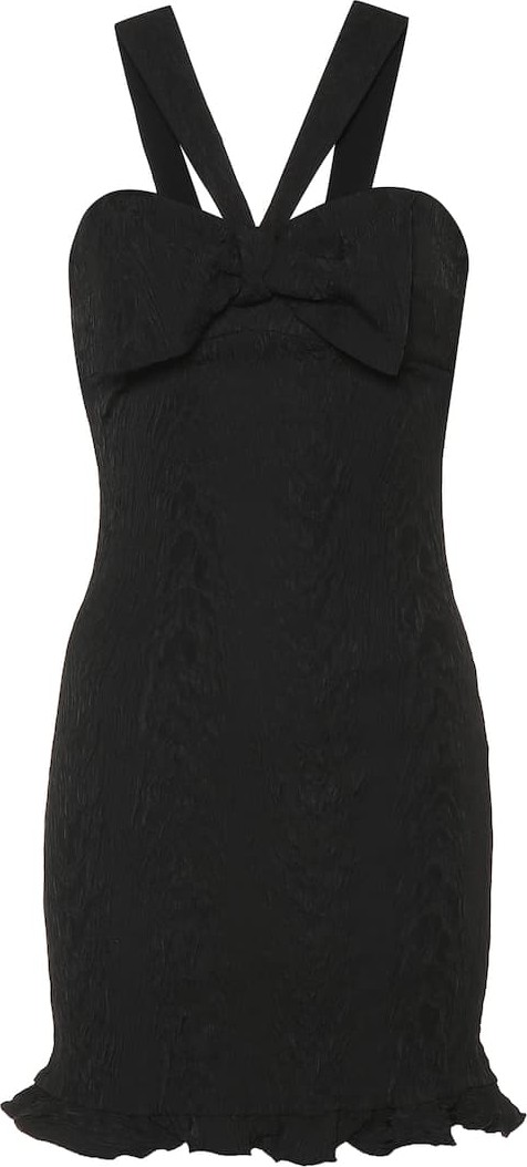 Alexachung Jacquard cloqué minidress