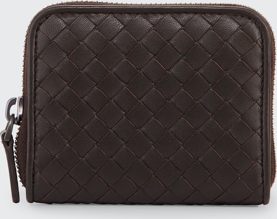 Bottega Veneta Intrecciato Zip-Around Card Case