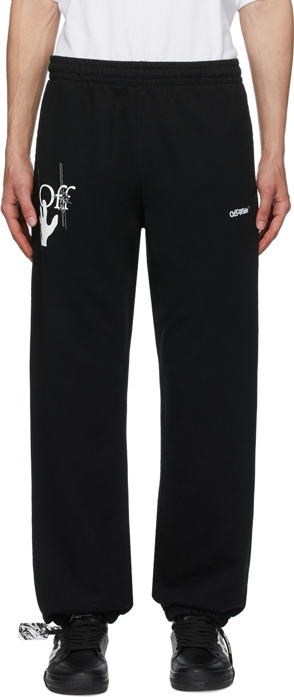 Off White Black Hand Painters Mirko Lounge Pants Off White Black Hand Painters Mirko Lounge Pants