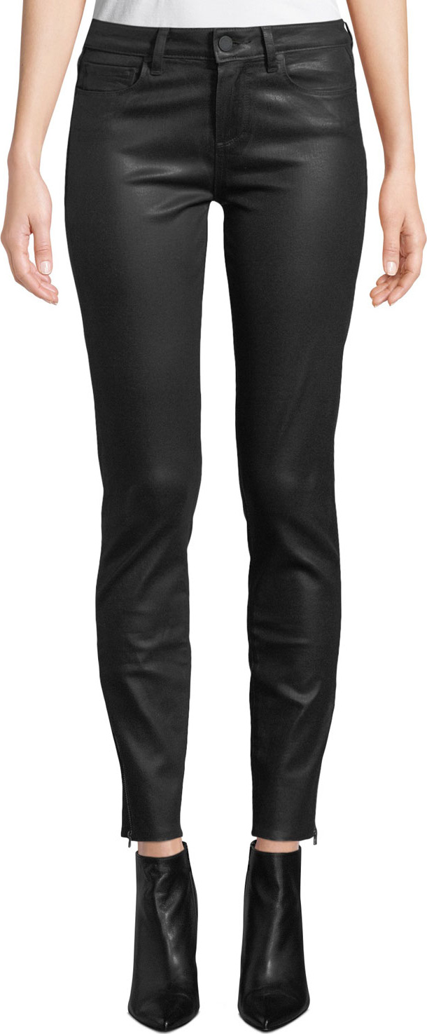 PAIGE Verdugo Coated Ankle Skinny Jeans