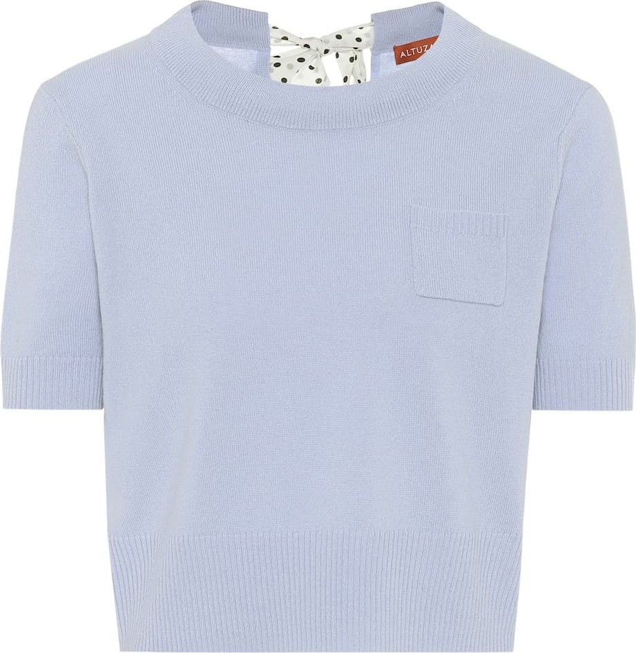 Altuzarra Tuileries cropped wool-blend sweater