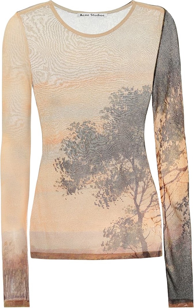 Acne Studios Printed jersey top