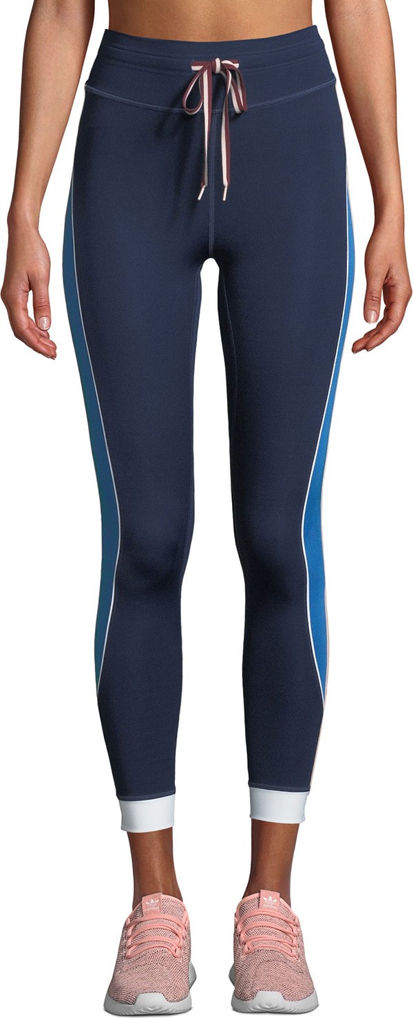 The Upside Colorblock Drawstring Midi Leggings