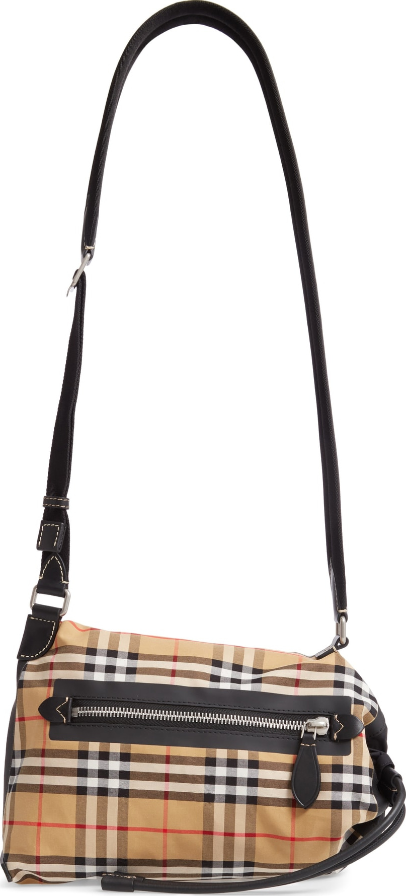 Burberry London England Small Vintage Check Sailing Duffel Sling Bag