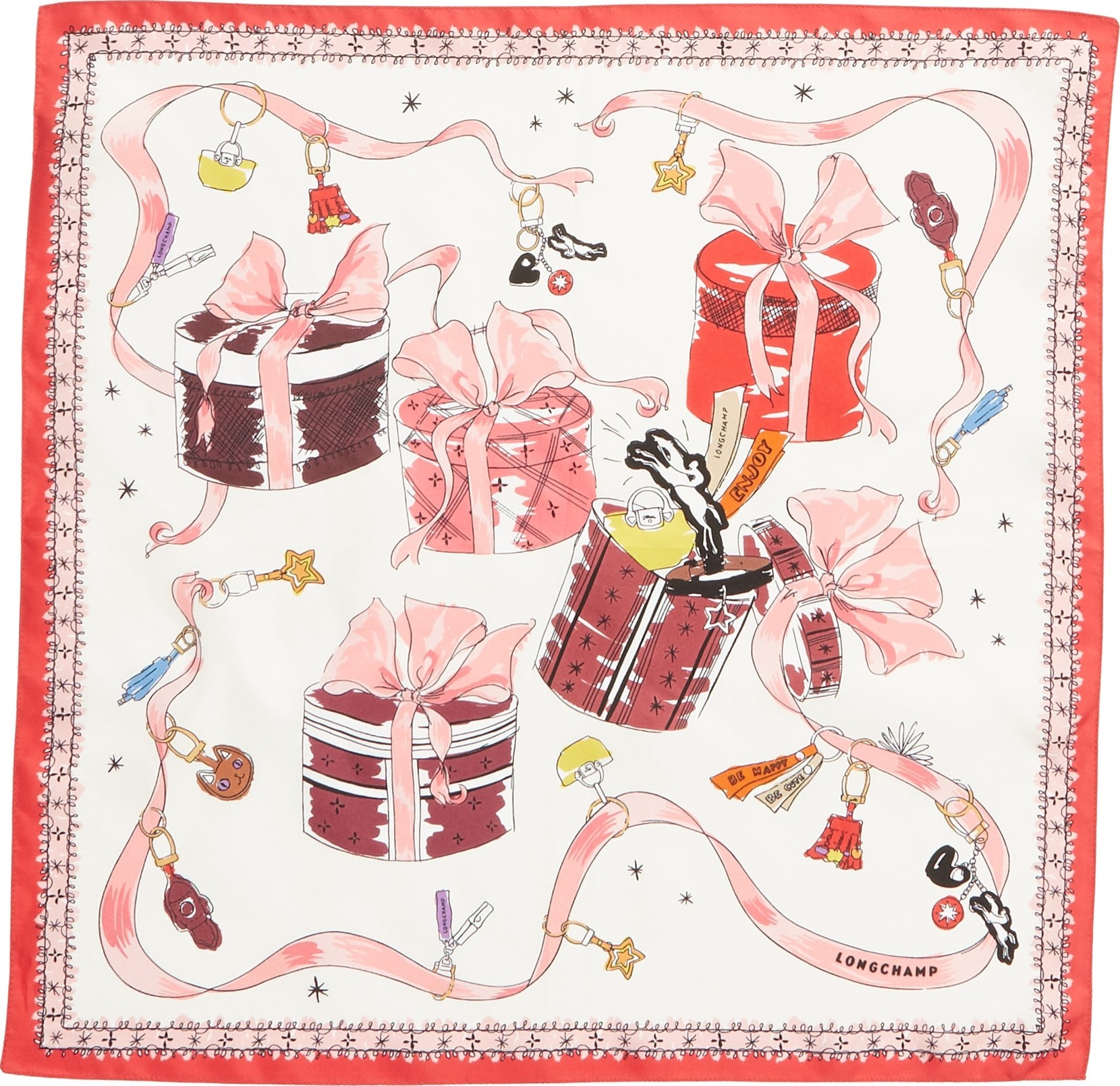 Longchamp Surprise Silk Scarf