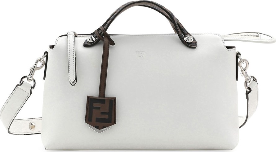 Fendi By The Way FF Leather Satchel Bag