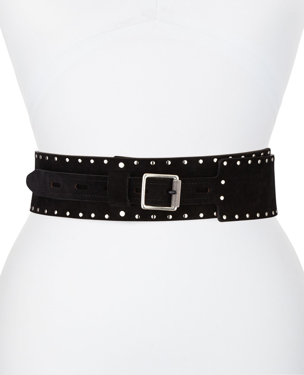 Rag & Bone Field Studded Suede Waist Belt