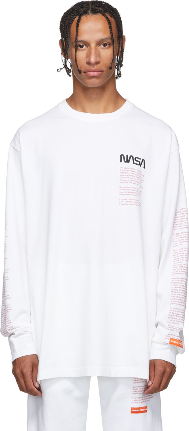 Heron Preston White Facts T-Shirt