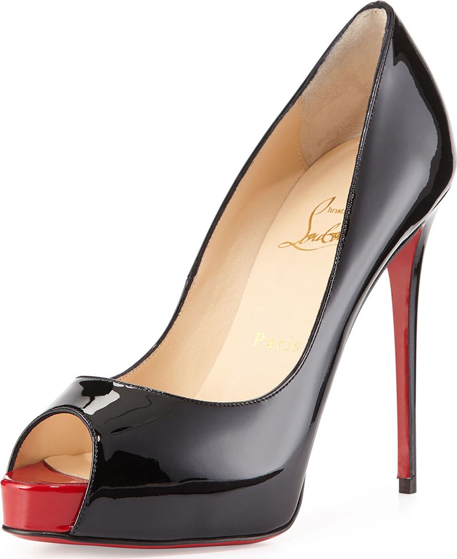 Christian Louboutin New Very Prive Patent Red Sole Pump