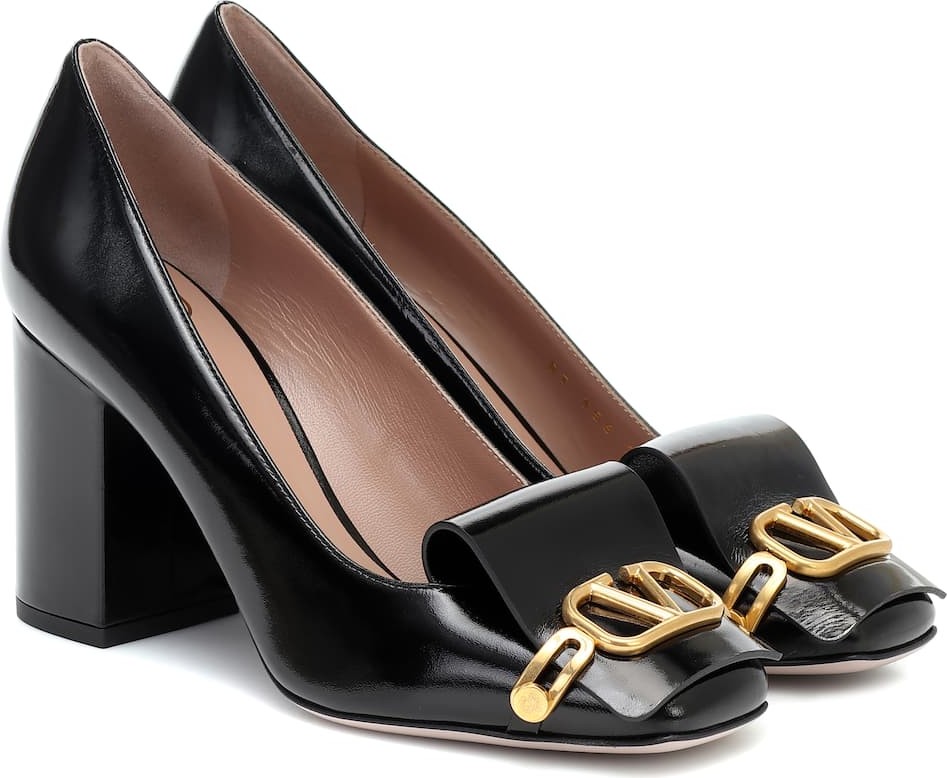 Valentino Valentino Garavani VLOGO leather pumps