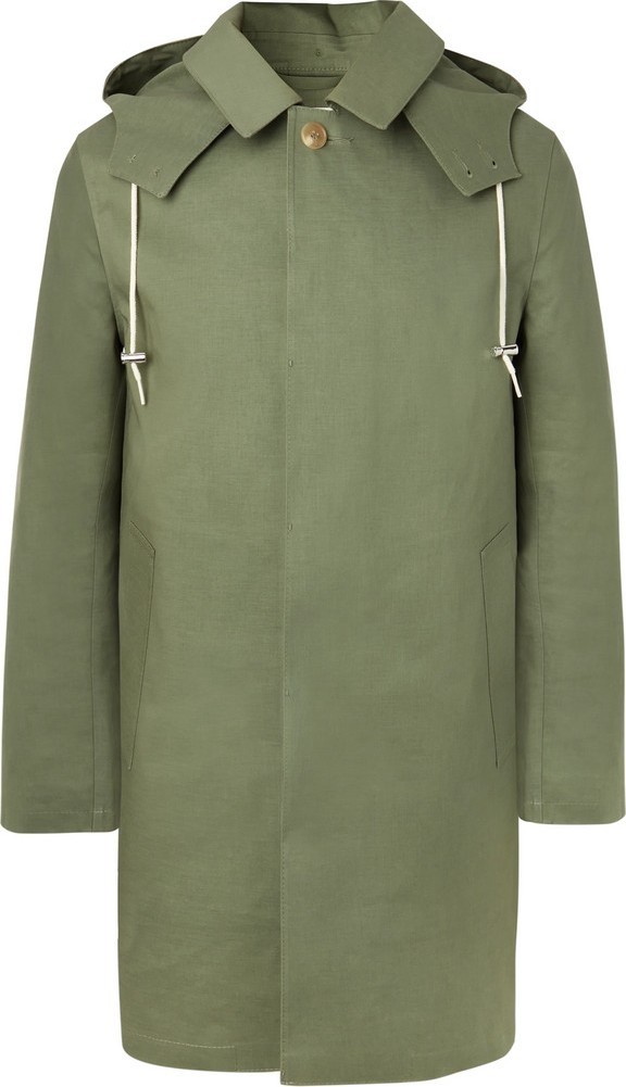 Mackintosh Bonded-Cotton Hooded Raincoat