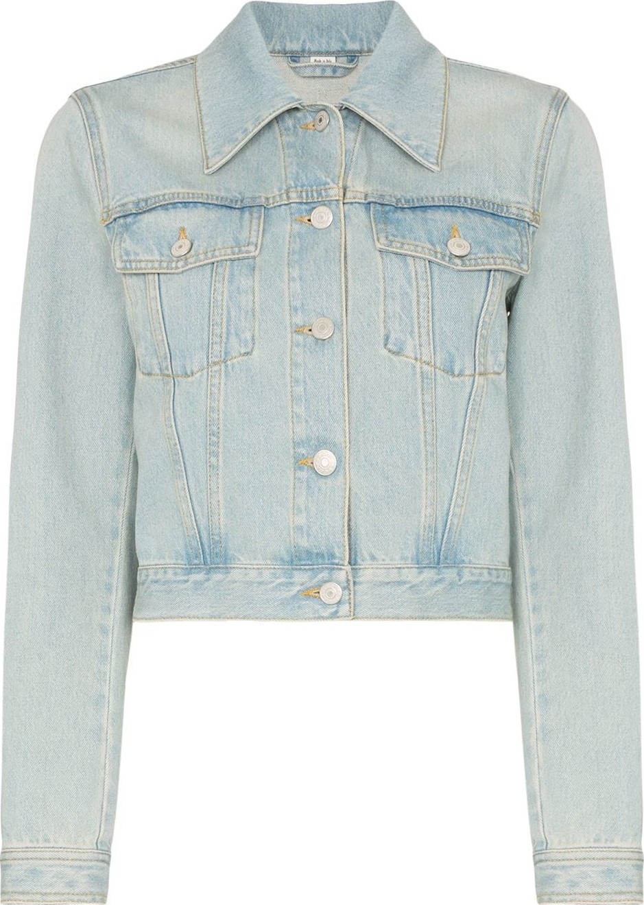 Gucci embroidered tiger cropped denim jacket