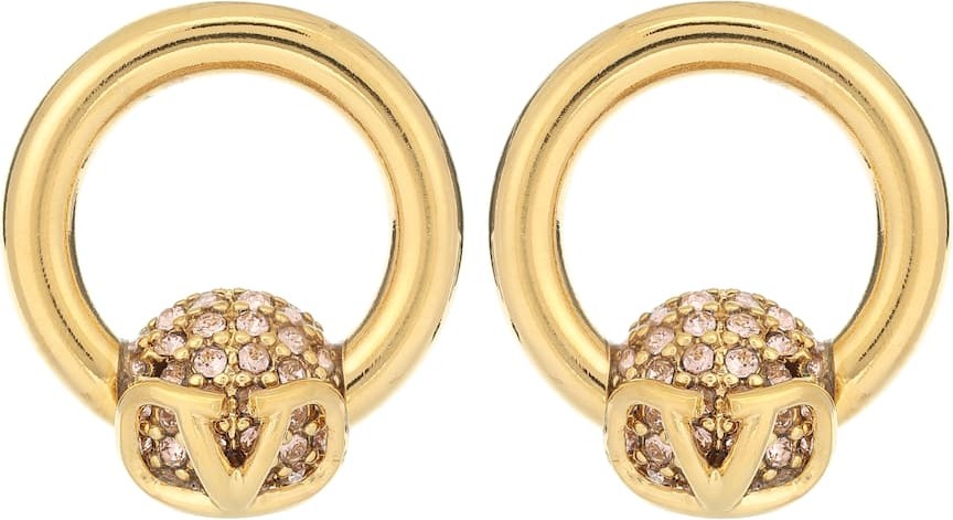 Valentino Valentino Garavani VLOGO embellished earrings