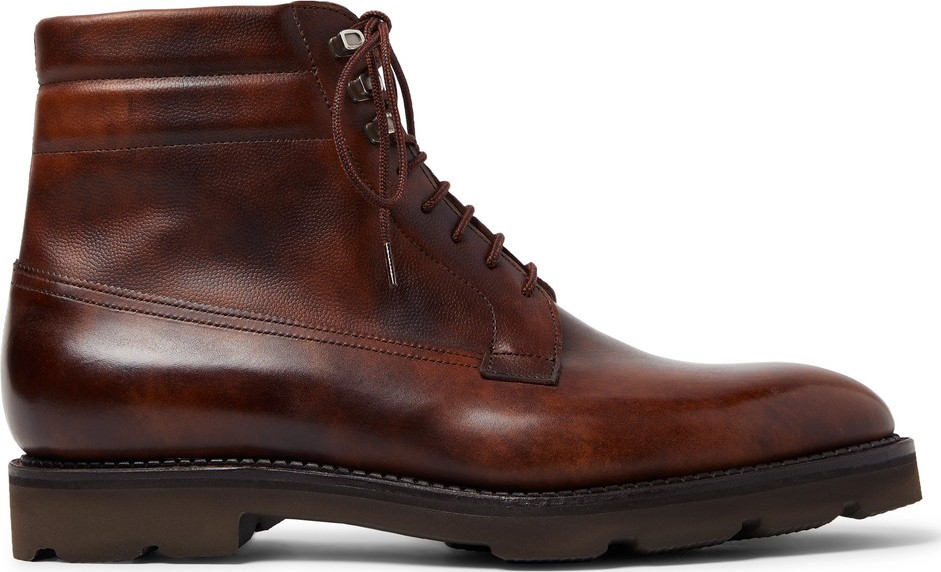 John Lobb Alder Burnished-Leather Boots