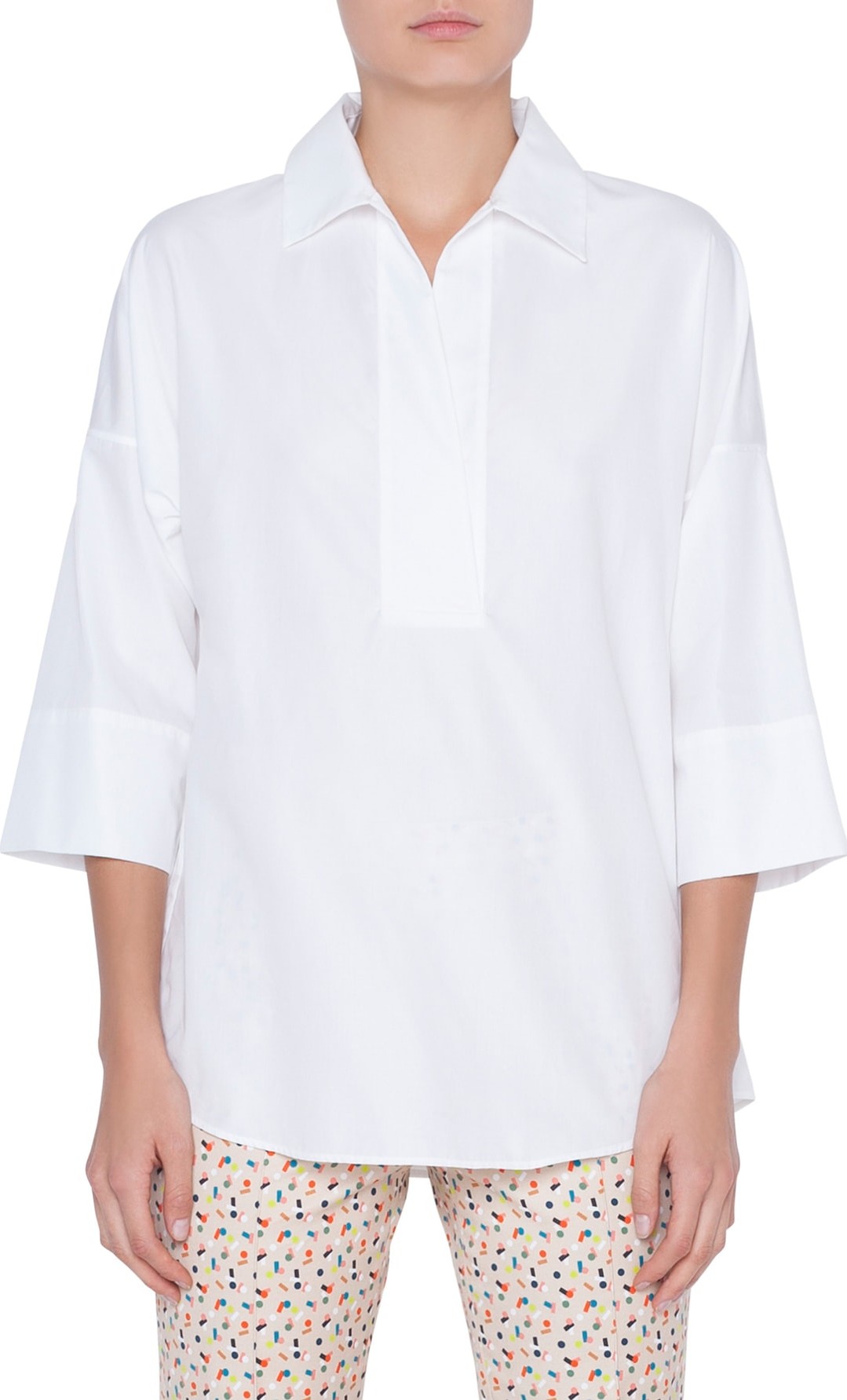 Akris Punto Cotton Poplin Tunic