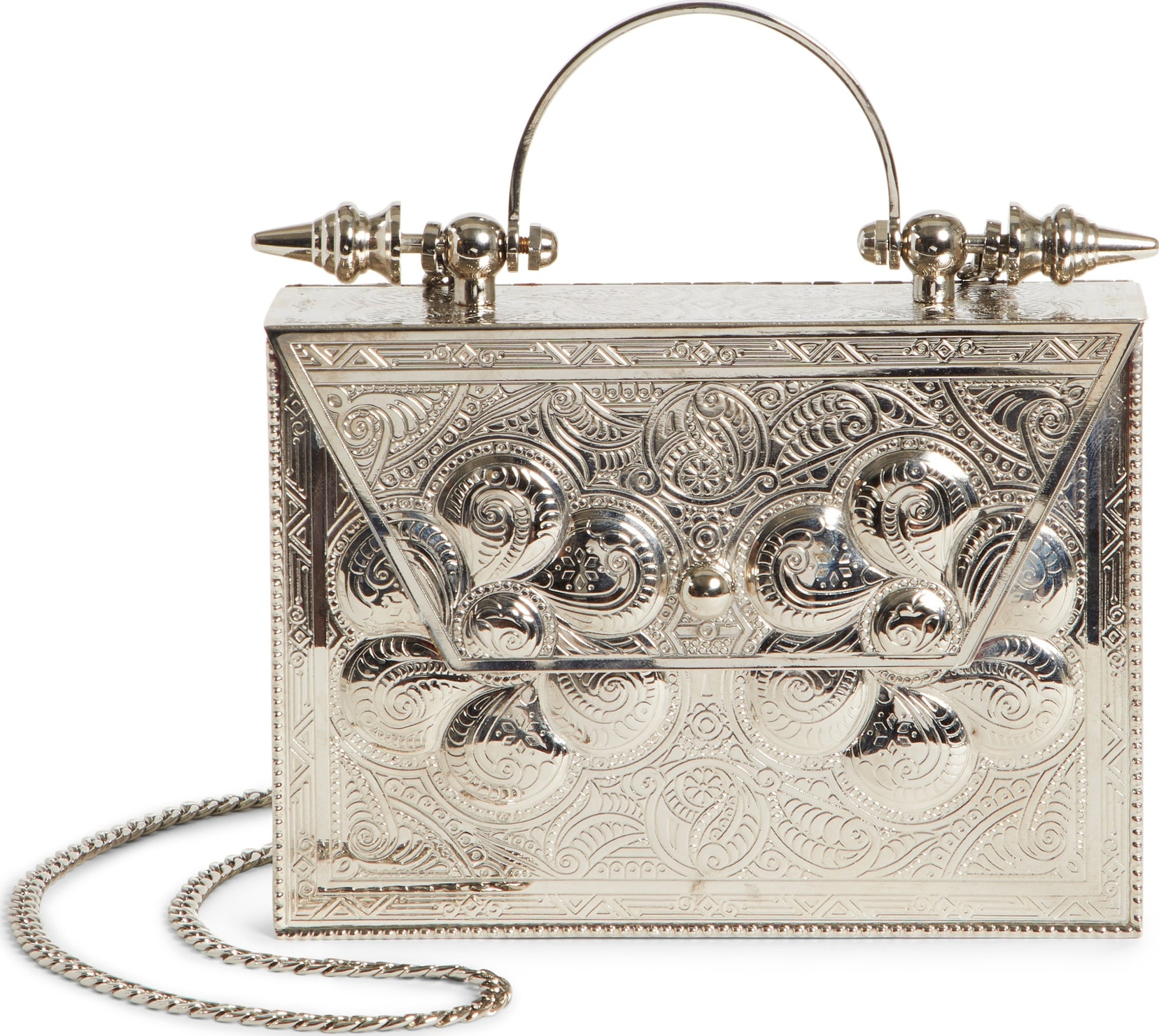 Okhtein Square Palmette Flower Minaudiere