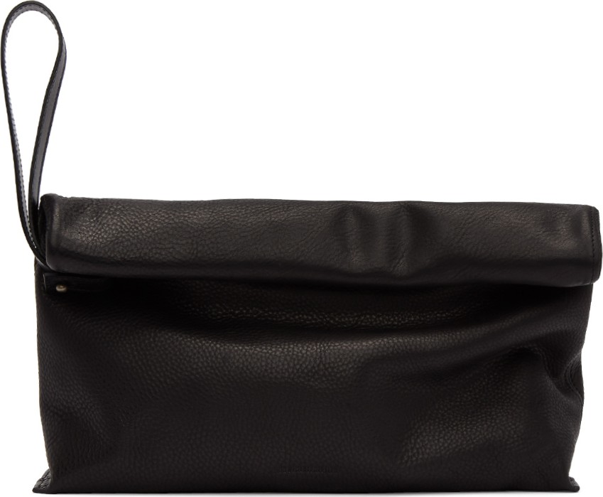 Ann Demeulemeester Black Andras Leather Clutch