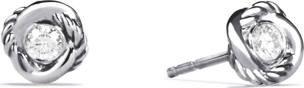 David Yurman Infinity Earrings with Diamonds