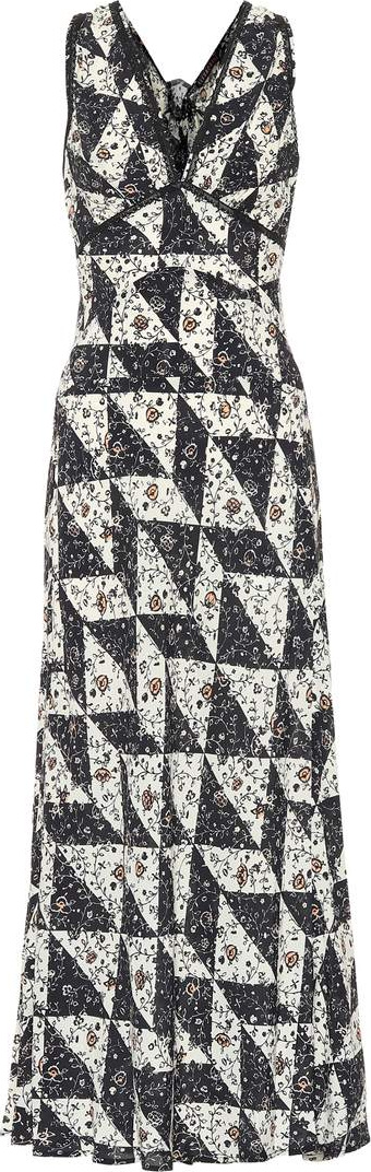 Alexachung Printed silk-blend dress