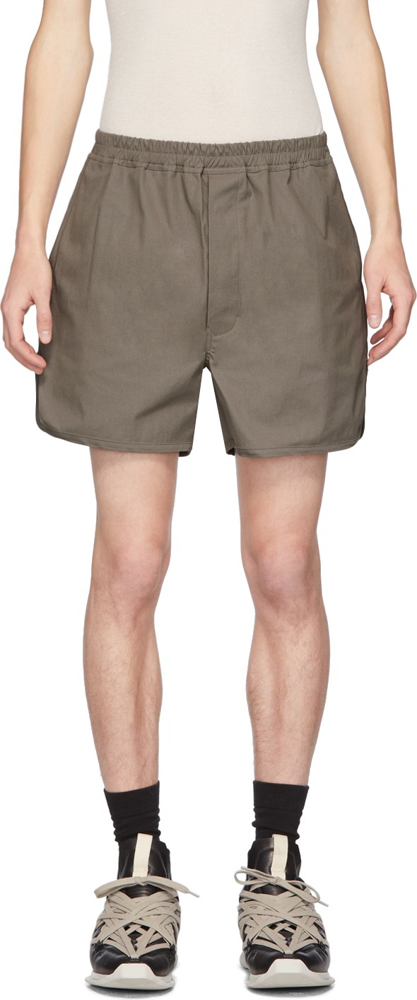 Rick Owens Taupe Dolphin Shorts