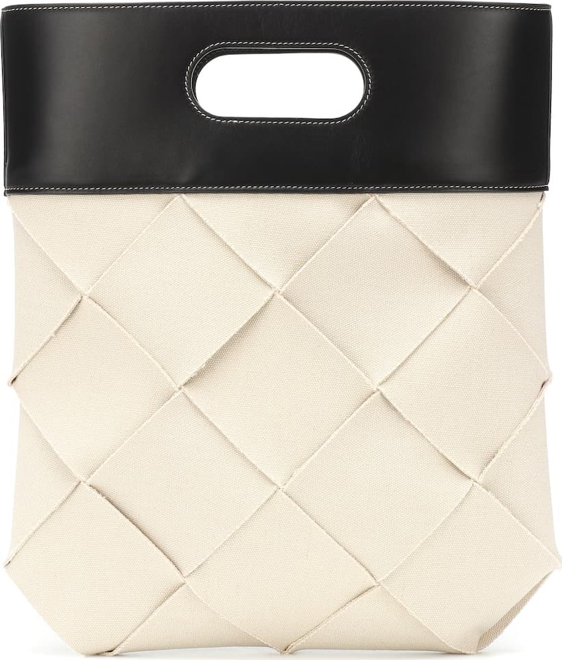 Bottega Veneta Slip Small linen and leather tote