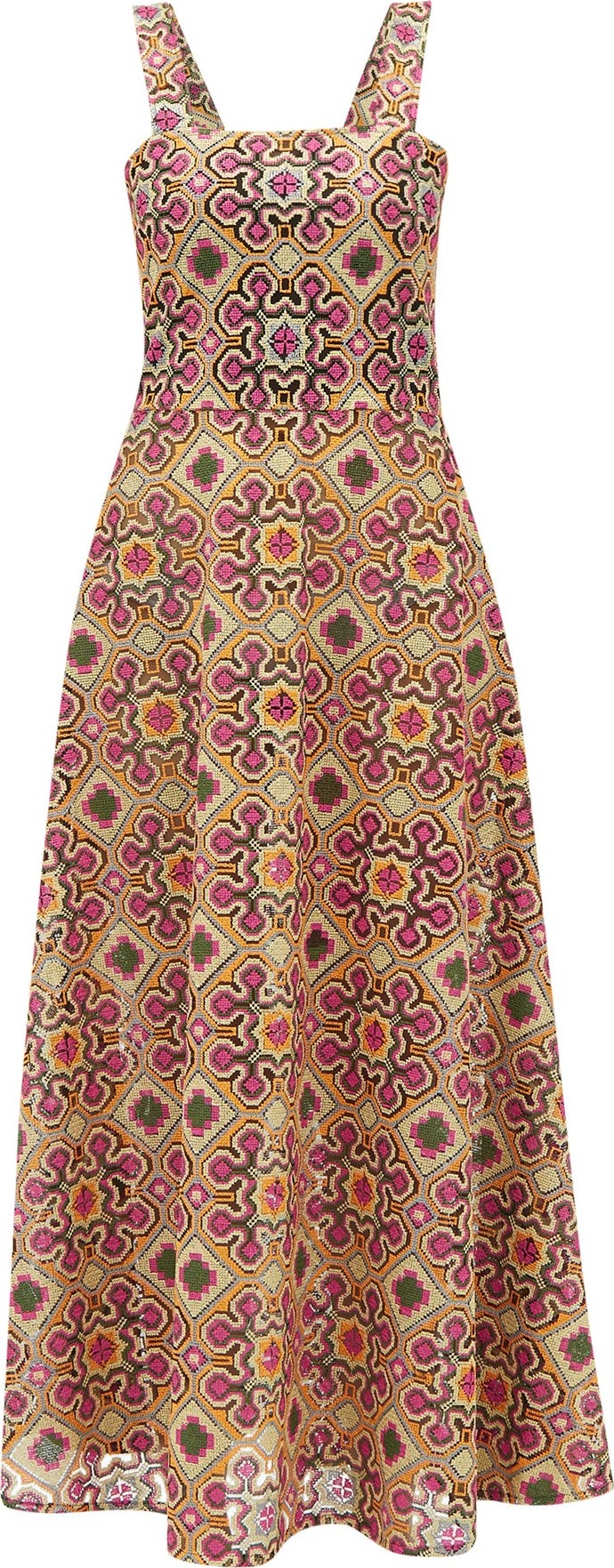 Gioia Bini Lucinda macramé-lace maxi dress