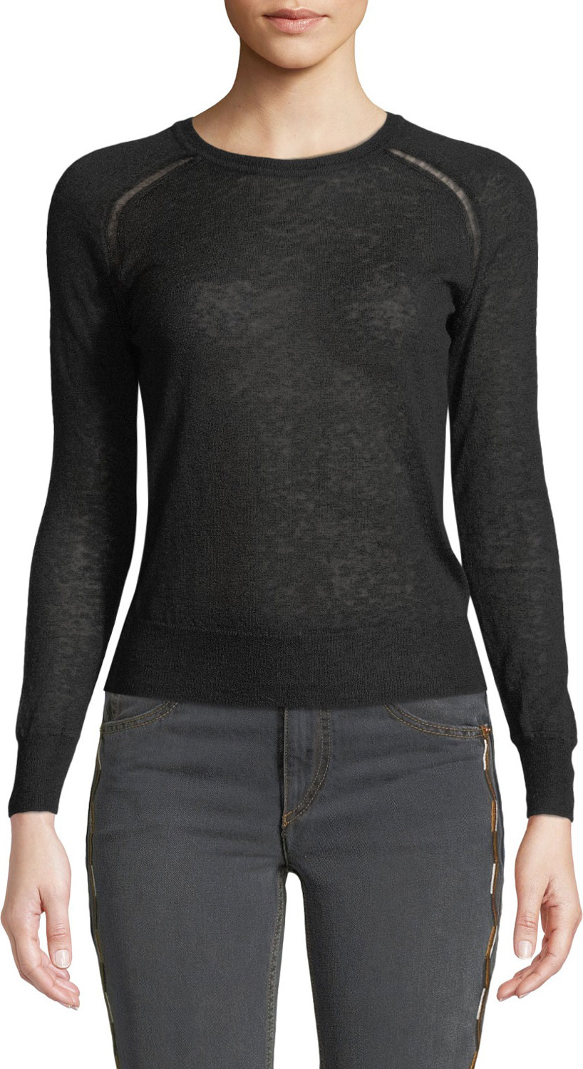 Isabel Marant Etoile Crewneck Fine-Knit Sweater