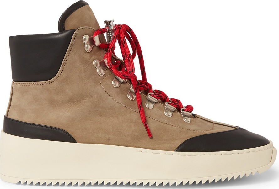 Fear of God Nubuck and Leather High-Top Sneakers