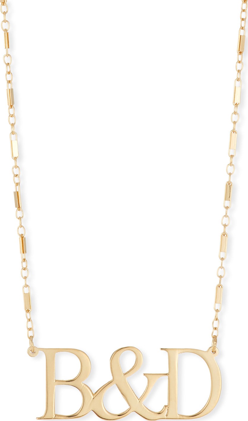 Jennifer Zeuner Jewelry Jack Initial Pendant Necklace