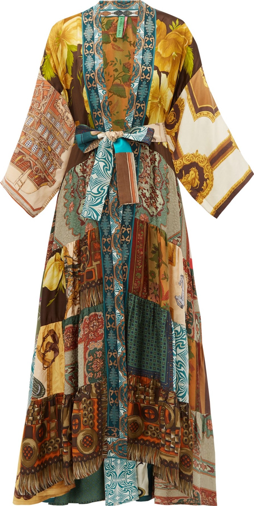 Rianna + Nina Vintage silk patchwork kimono