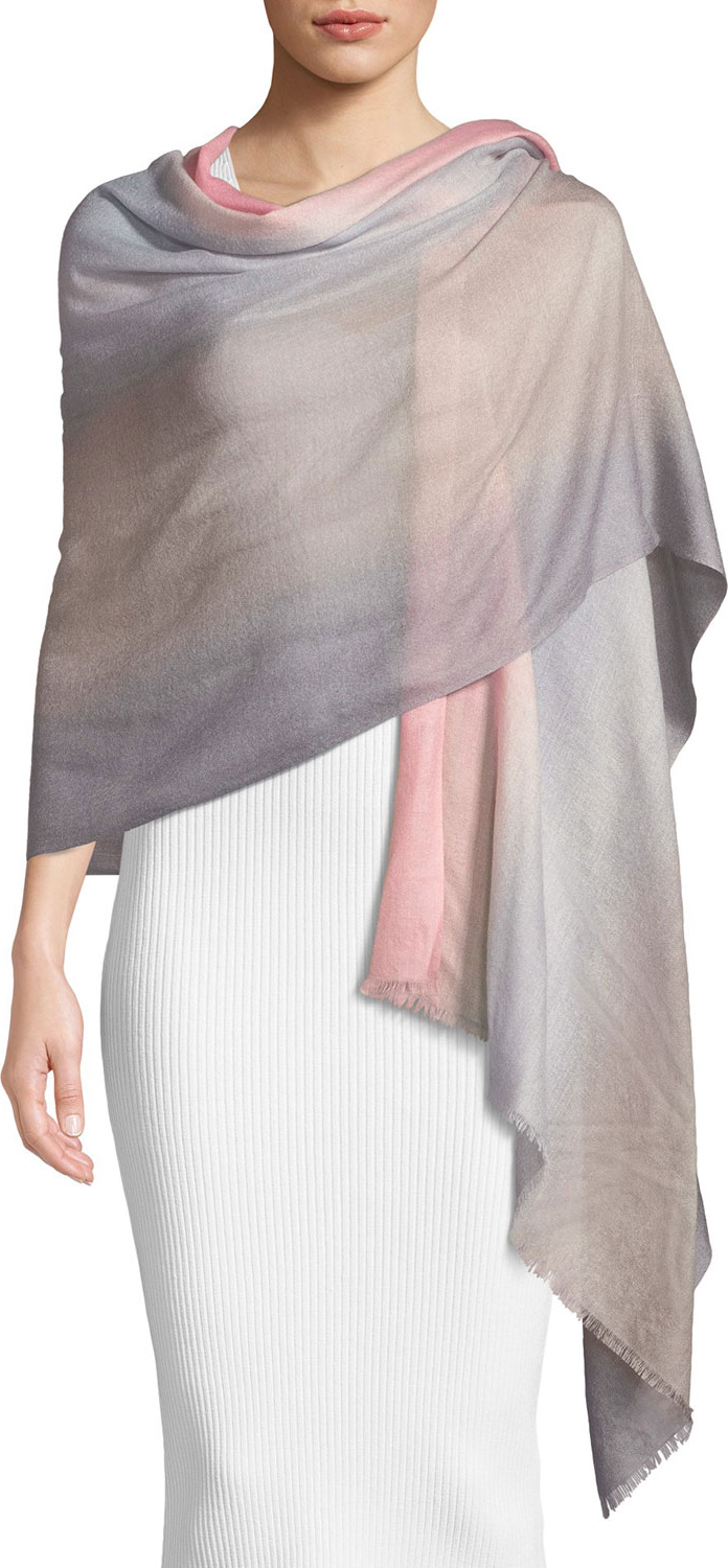 Emporio Armani Ombré Wool Scarf