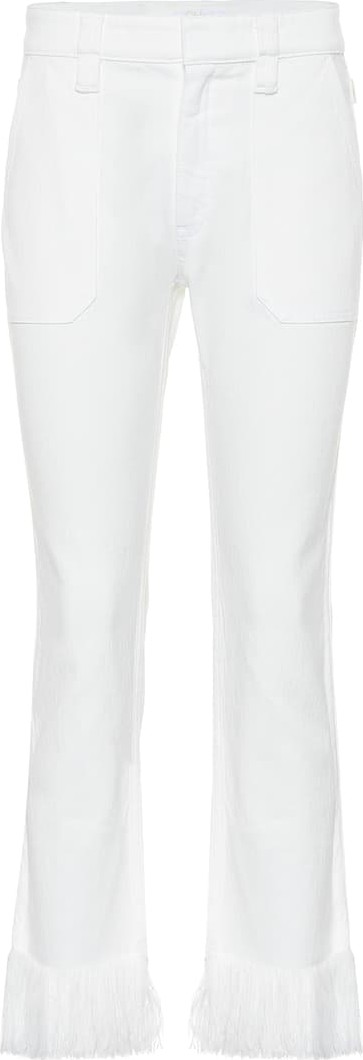 Chloe High-waisted cropped jeans