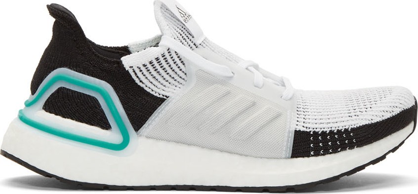 Adidas Originals White & Black UltraBoost 19 Sneakers