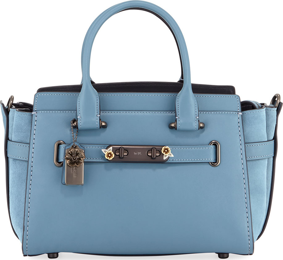 COACH 1941 Swagger 27 Mixed Tea Rose Satchel Bag