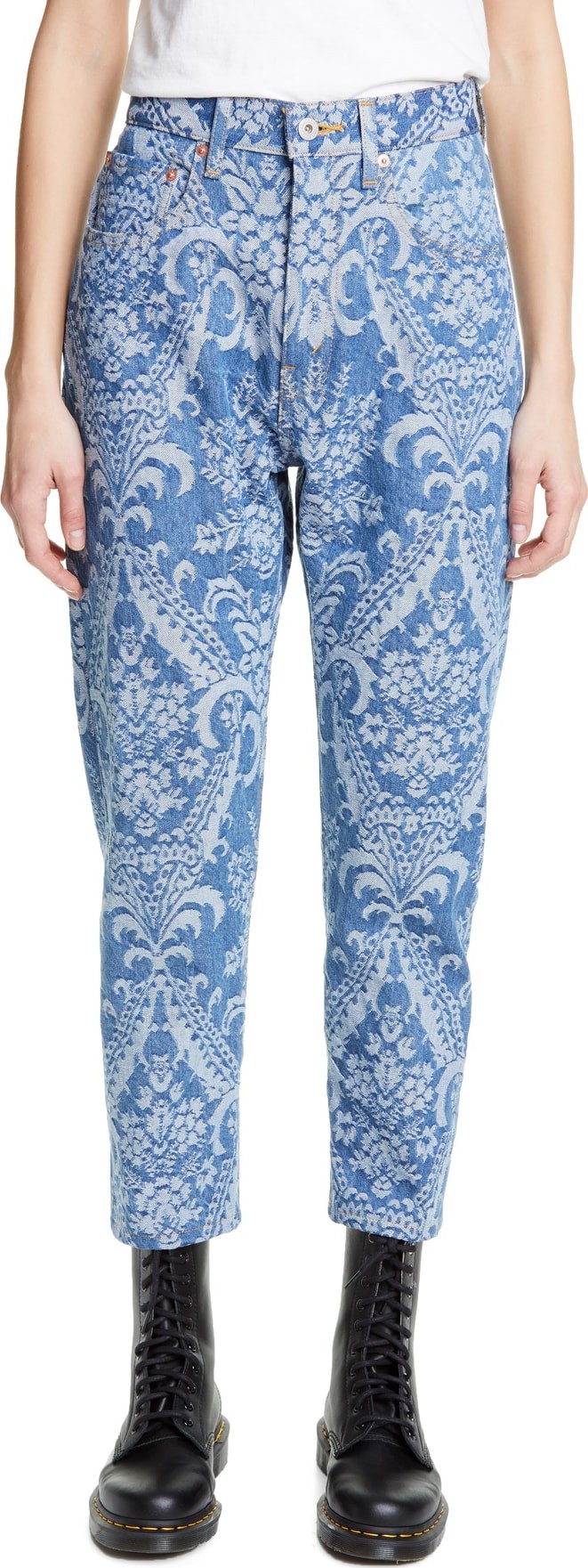 Junya Watanabe Jacquard Straight Leg Jeans
