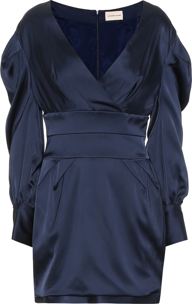 Alexandre Vauthier Ruched satin minidress