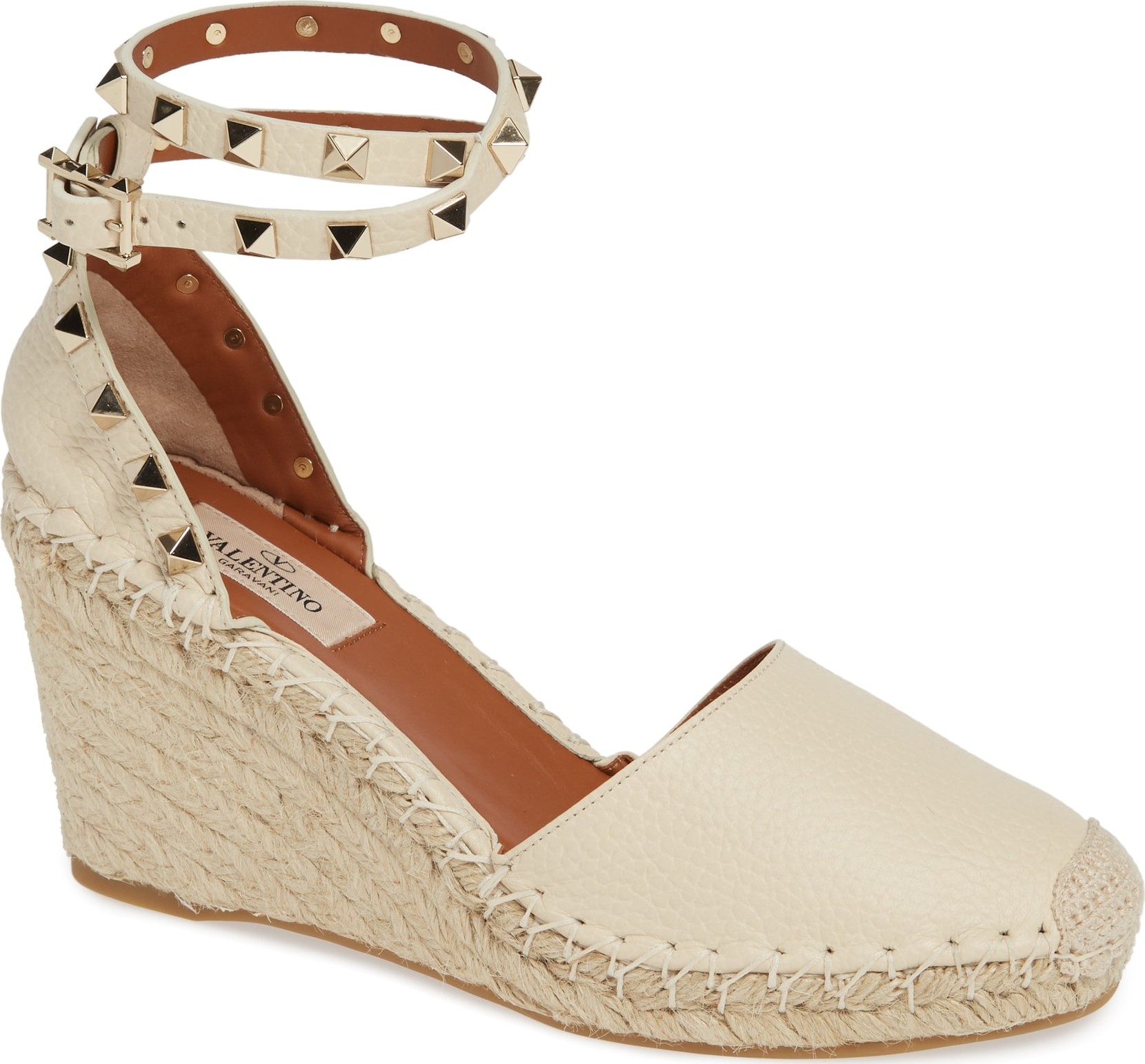 Valentino Valentino Rockstud Espadrille Wedge