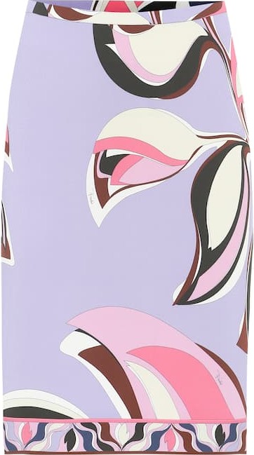 Emilio Pucci Printed jersey skirt