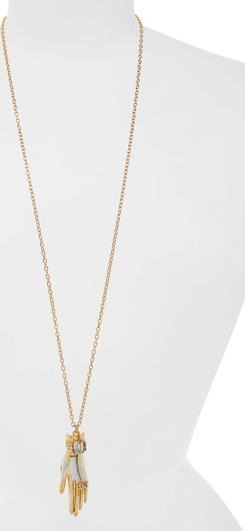 Oscar De La Renta Hand Pendant Necklace