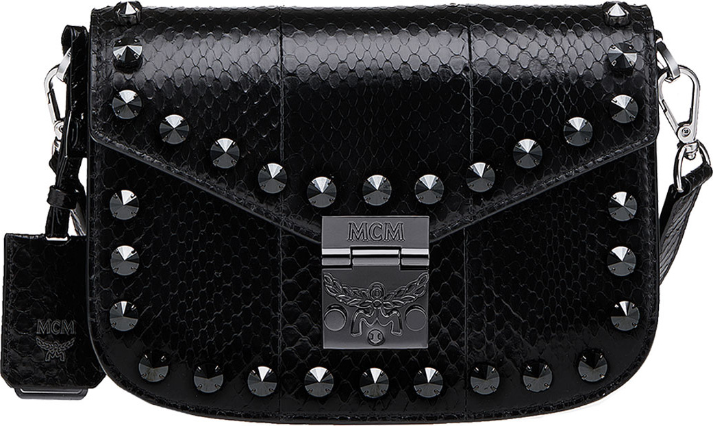 MCM Patricia Small Exotic Crystal Shoulder Bag