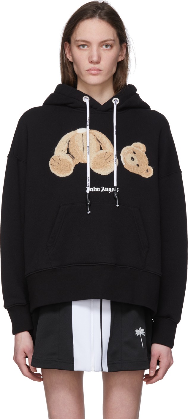 Palm Angels Black Kill The Bear Hoodie Palm Angels Black Kill The Bear Hoodie