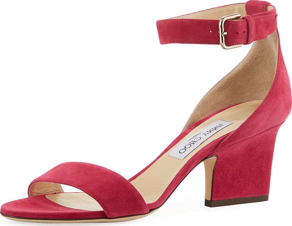 Jimmy Choo Edina 65 Suede Sandals