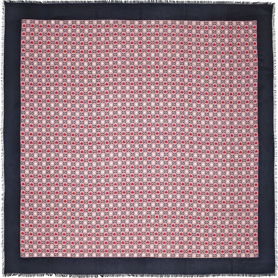 Gucci GG modal and silk scarf