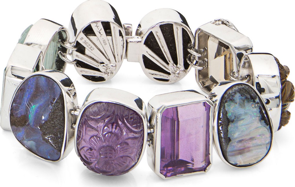 Stephen Dweck One-of-a-Kind Mixed-Cut Multicolor Stone Bracelet