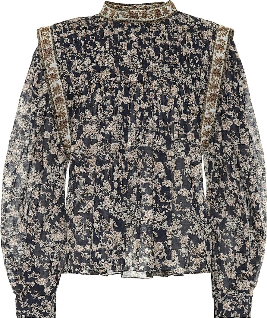 Isabel Marant Etoile Vega floral cotton blouse