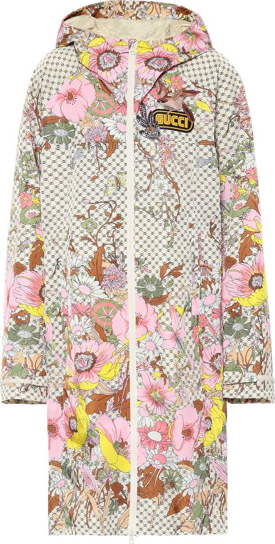 Gucci Embellished floral-printed jacket