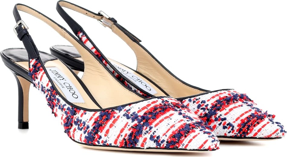 Jimmy Choo Exclusive to Mytheresa – Erin 60 tweed slingback pumps