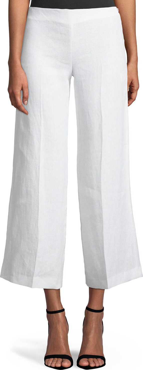 Theory Terena B. Wide-Leg Integrate Linen Pants