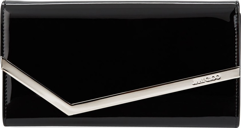 Jimmy Choo Emmie Patent Leather Clutch Bag