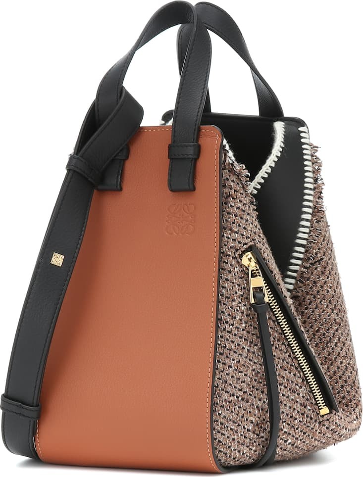 LOEWE Hammock Small tweed shoulder bag